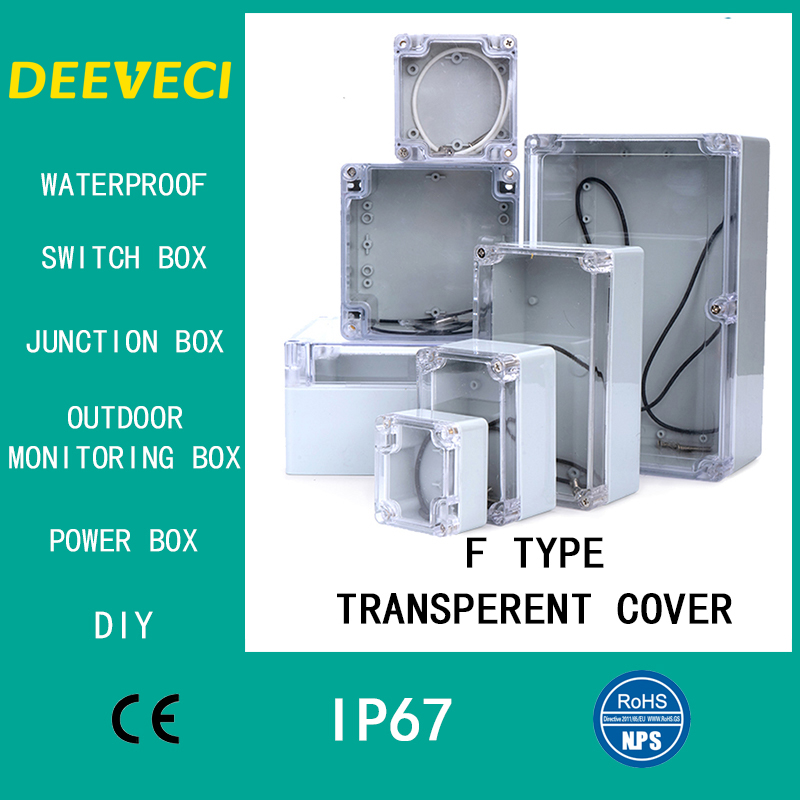 Diy Electronics Box - Przezroczysta wodoodporna obudowa zewnętrzna Plastikowe pudełko