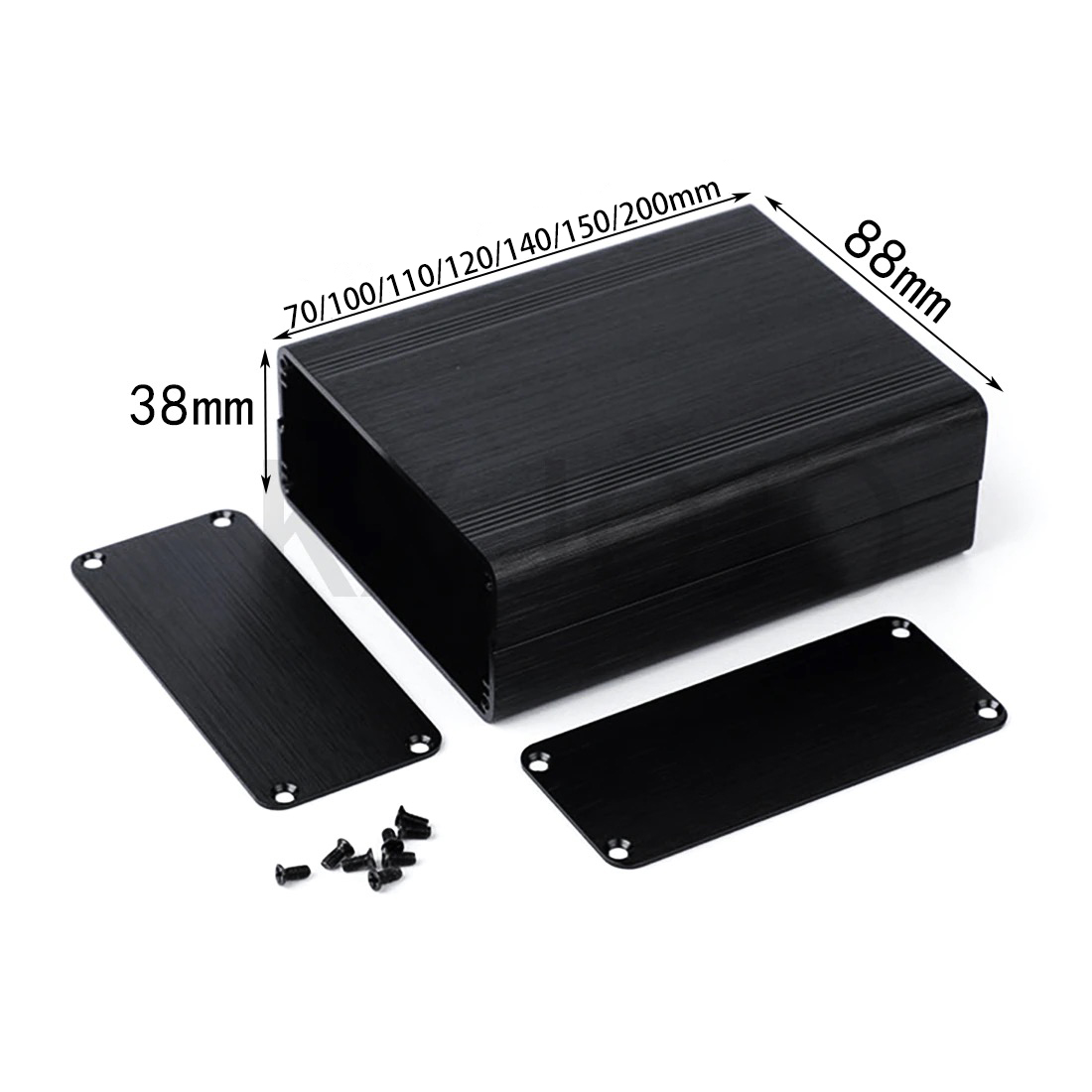 Diy Electronics Box - Obudowa aluminiowa 1 szt. 88*38*100/110/120/140/150/200mm Obudowa