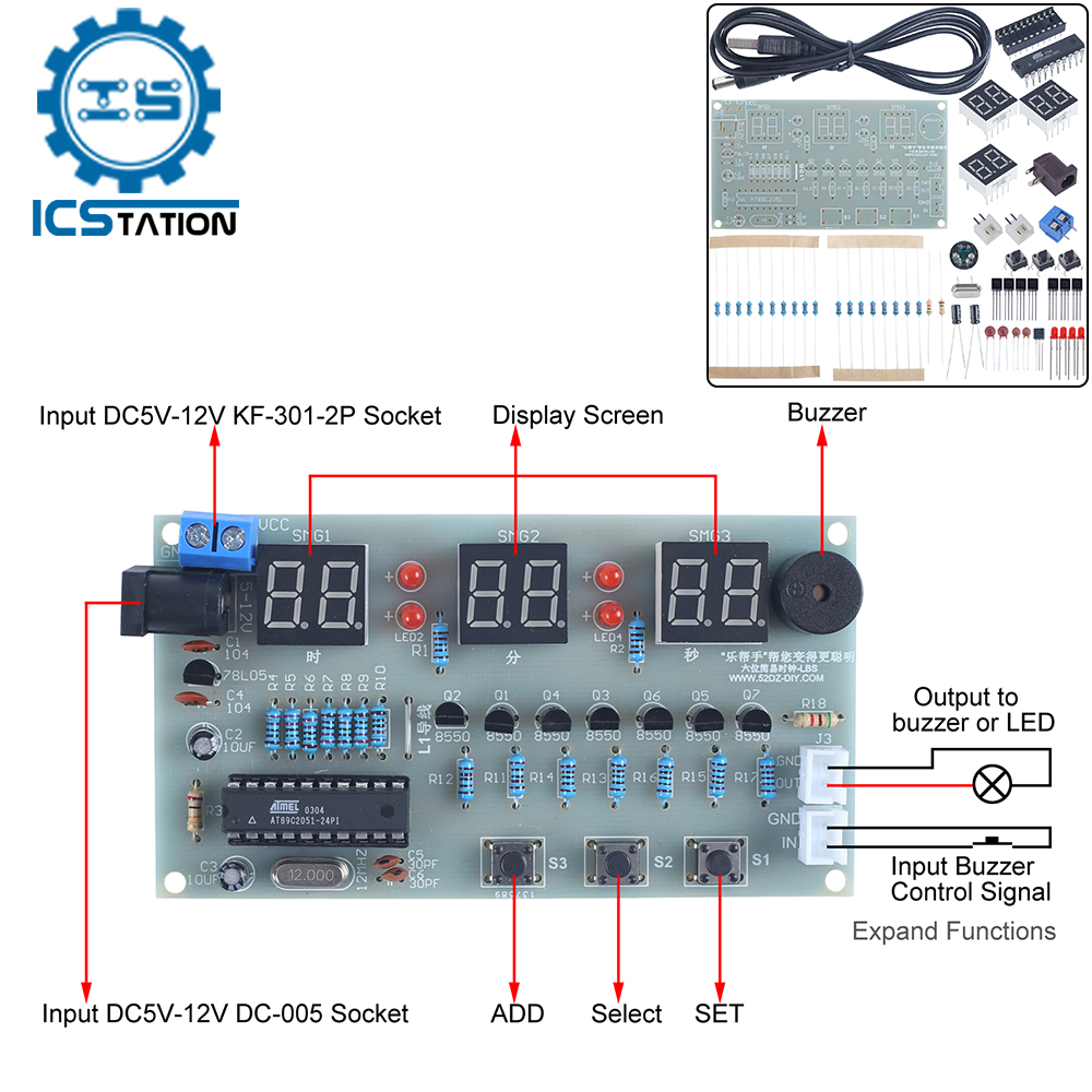 DIY zestaw elektroniczny 6-bit – Diy Electronics Learning Kit recenzja i cena