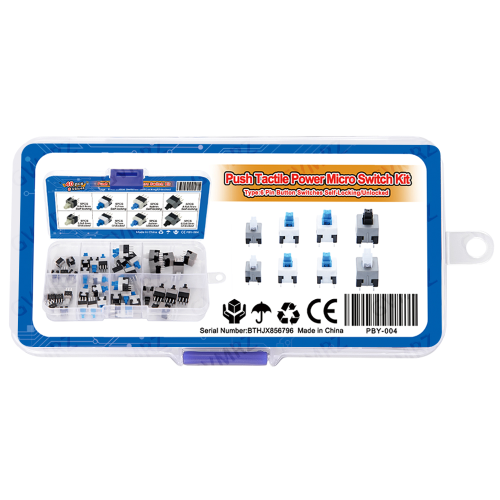 Zestaw 40 sztuk mikroprzełączn – Diy Electronics Project Kit recenzja i cena